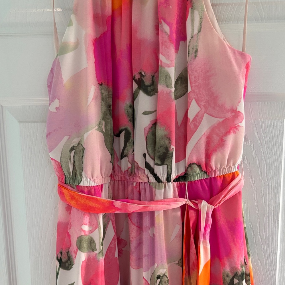 Eliza J Pink and Orange Dress - Picture 4 of 9